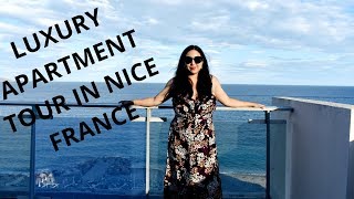 AMAZING LUXURY APARTMENT TOUR IN NICE FRANCE | FRENCH RIVIERA, COTE D'AZUR, OCEANFRONT VIEW