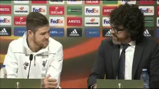 Alberto Moreno Fails Miserably At Impression of Chris Kamara.