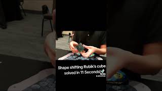 11 Seconds to Solve Shape Shifting Rubik's Cube!!! #speedcubing #speedsolving #cubing #square1 #sq1