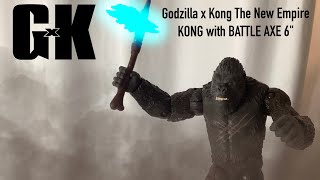 Godzilla x Kong 6” inch Kong with battle axe Unboxing review