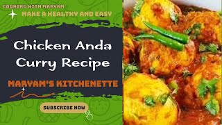 Chicken Ande Ka Salan | Chicken Egg Curry by maryam's kitchenette