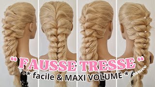 Astuce coiffure FACILE tresse avec VOLUME * DIY coifure simple et belle * new coiffure mariage 2024