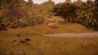 Re-upload: Ceratosaurus Hunts Down A Corythosaurus Jeep PoV