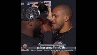 Derrick Lewis vs Ciryl Gane FACE OFF.