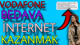 Vodafone Bedava İnternet Kazanmak (Kanıtlı)