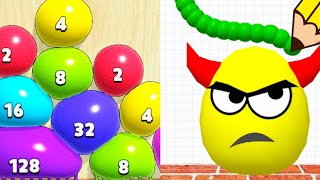 Satisfying Mobile Games... Blob Merge 3D, Draw To Smash, Juice Run, All Levels