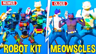 KIT vs MEOWSCLES in Fortnite Dance Battle! - Baby Cat vs Old Cat Season 3