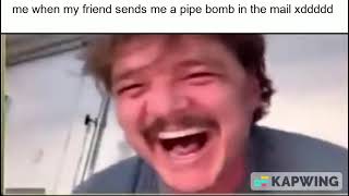 me when my friend sends me a pipe bomb in the mail xddddd