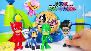 PJ Masks escapa del desafío Lol Surprise Egg con Ellie Sparkles