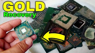 Unique Gold Recovery From Bga Chips / Gold Recovery #goldrecovery