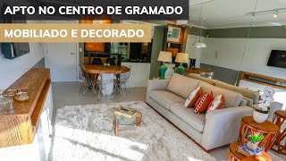 Apartamento 2 dormitórios mobiliado no Centro de Gramado RS - Imobiliária Moura & Cruz