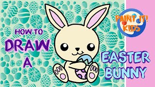 Drawing for kids - How to Draw a Easter Bunny - Art for kids