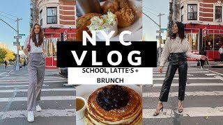 NYC VLOG 5: SCHOOL+ LATTE'S + BRUNCH