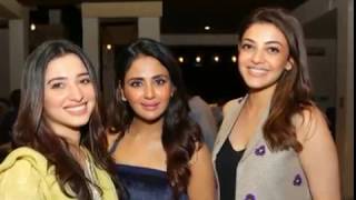 Tamanna and Kajal Agarwal at Parul Yadav Birthday Celebration at Paris Paris Movie On Location