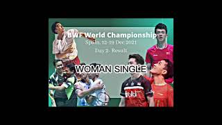 Day 2- BWF World Championship 2021 Woman Single Result