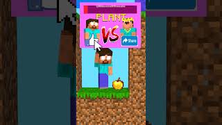 Who Will Escape From Trap - Poor Herobrine or Rich Noob #fyp #minecraftshorts