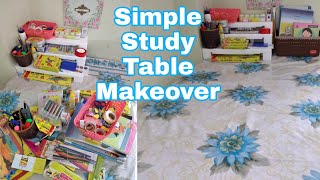 Simple Study Table Makeover|Study Area Organizing|Study Table Organizing