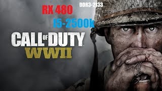 Call of Duty: WWII Rx 480 + i5-2500k fps test