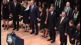 BUSH CRAZY DANCE at DALLAS MEMORIAL*Disrespectful George W Bush or Symbolism