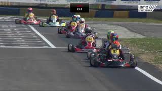 2018 IAME Euro Series Round 4 Castelletto Italy Second chance heat Junior