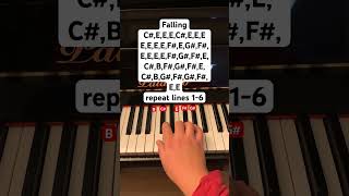 Falling // follow my instagram: jessnotes123 #piano #pianotutorial #pianomusic #harrystyles #pop