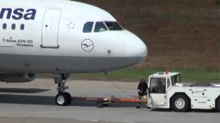 Lufthansa Airbus A319 D-AIBD Flughafen Berlin-Tegel mit Push Back Take Off 08.06.13