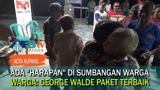 Spontanitas, Warga Sumbang Uang Bagi George - Walde Saat Kampanye