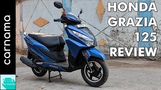 Honda Grazia 125 (Drum & Alloy) Detailed Review, Features & Exhaust Note | carnama