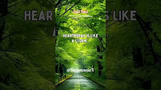 Heartbreak is like a storm... #shorts #facts