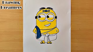 How to Draw a Minion in South Indian Look 👀