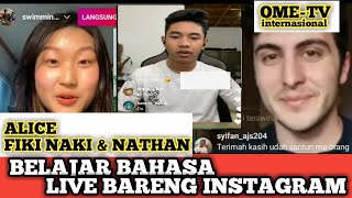 Fiki naki Alice dan Nathan belajar bahasa.Chank tv