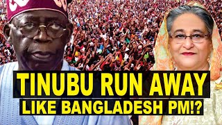 Tinubu To Run Away Like Bangladesh Hasina? Uninspiring Address Pushes Protesters In Massive Crowd