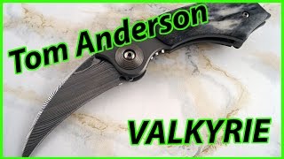 Tom Anderson Customer Sterile Valkyrie Damascus Knife Review