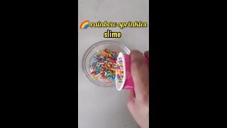 How to make slime|rainbow slime|slime making shorts#colournfun#shorts