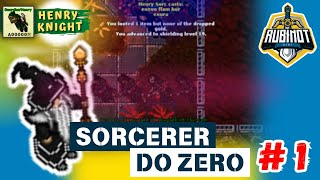 RUBINOT - HENRY SORCERER DO ZERO EP 01 🤣 (NOOB DEMAIS)