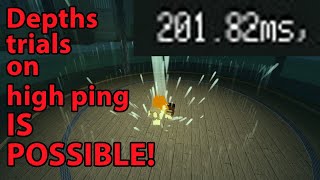 Beating the depths trials on high ping | Deepwoken