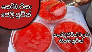 කෝමාරිකා ජෙලි පුඩින් හදමු / How to make Aloevera jelly pudding #yoghurtjellypudding #komarikarecipe