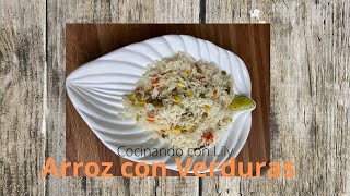 como hacer arroz con verduras