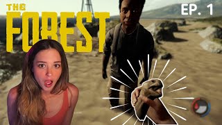 Me And My Scaredy-Cat, Non-Gamer Best Friend Take On THE FOREST | The Forest Let's Play