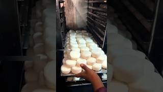 Idli kaise banti hai😱। #making #factory #shortsvideo