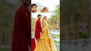 sajal ali and ahad raza meer bridal look #couple pics #youtubeshorts