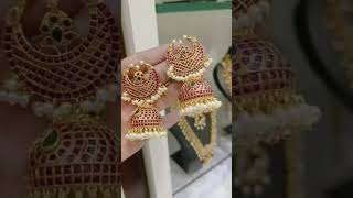 beautiful earrings /  jhumkas designs whatsapp 9391975515 #shorts #youtubeshorts  #viraljewellery