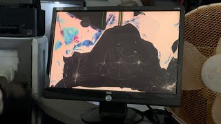 AOC LCD Monitor Destruction