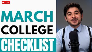 March College Planning Checklist for High School