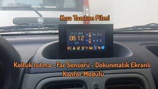 Far Sensörü Koltuk Isıtma Dokunmatik Ekranlı Konfor Modülü Tanıtım - Nextion HMI