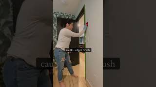 How to touch-up paint around door trim