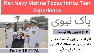 Pak Navy Marine aj ka test ka important Question|Date:16-2-24|Pak Navy today initial test experience