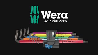 Wera 967/9 Torx Multicolor Winkelschlüsselsatz mit Haltefunktion