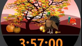 Animated Turkey Pilgrim Thanksgiving Watch Face