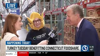 VIDEO: Turkey Tuesday benefits Connecticut Foodshare